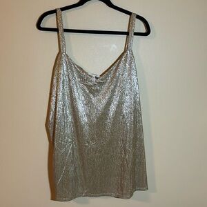 Gold/champagne dressy tank top